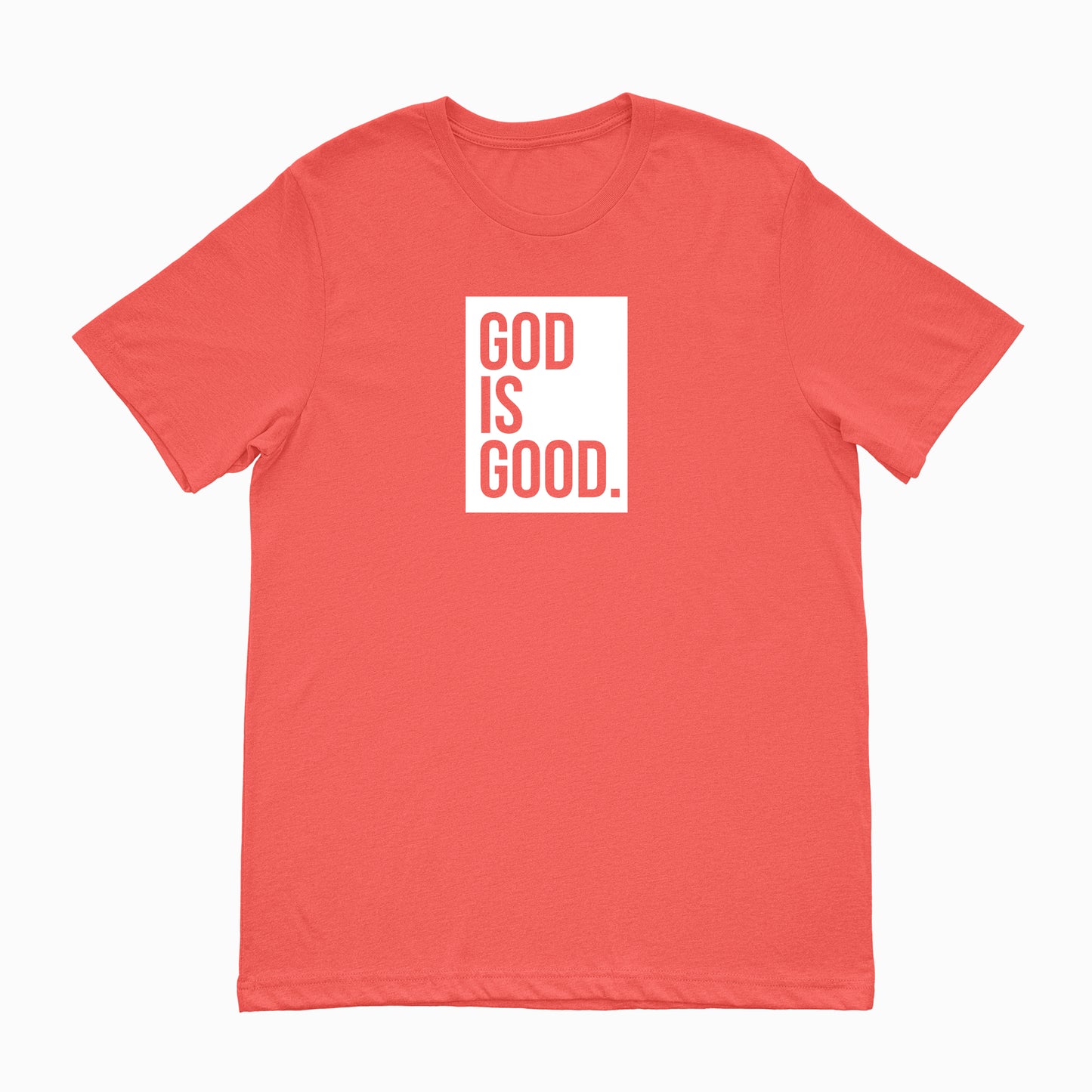 God Is Good Box Logo Unisex Tee Red