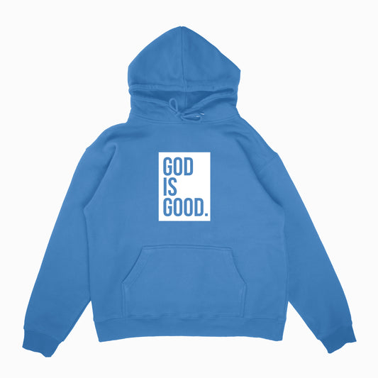 God Is Good Box Logo Hoodie Royal