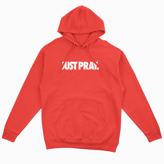Just Pray Unisex Hoodie Red